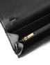 WALLET ON CHAIN PUFF BLACK LEATHER