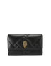 WALLET ON CHAIN PUFF BLACK LEATHER