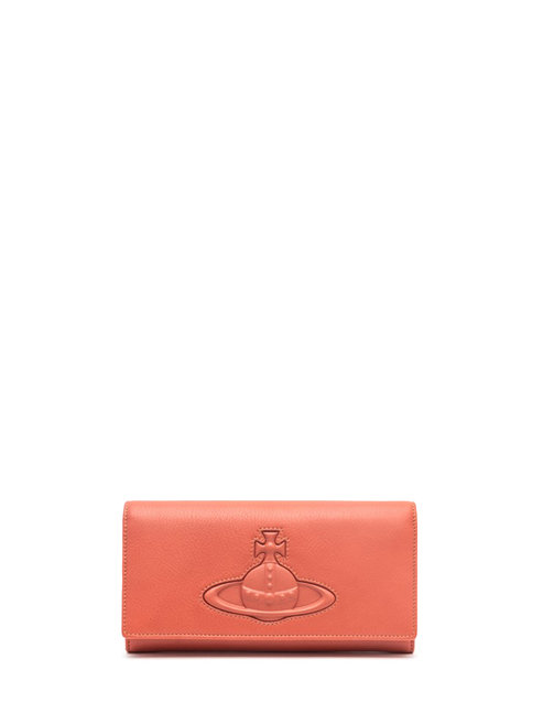 Peňaženka - CHELSEA LONG WALLET WITH LONG CHAIN oranžová