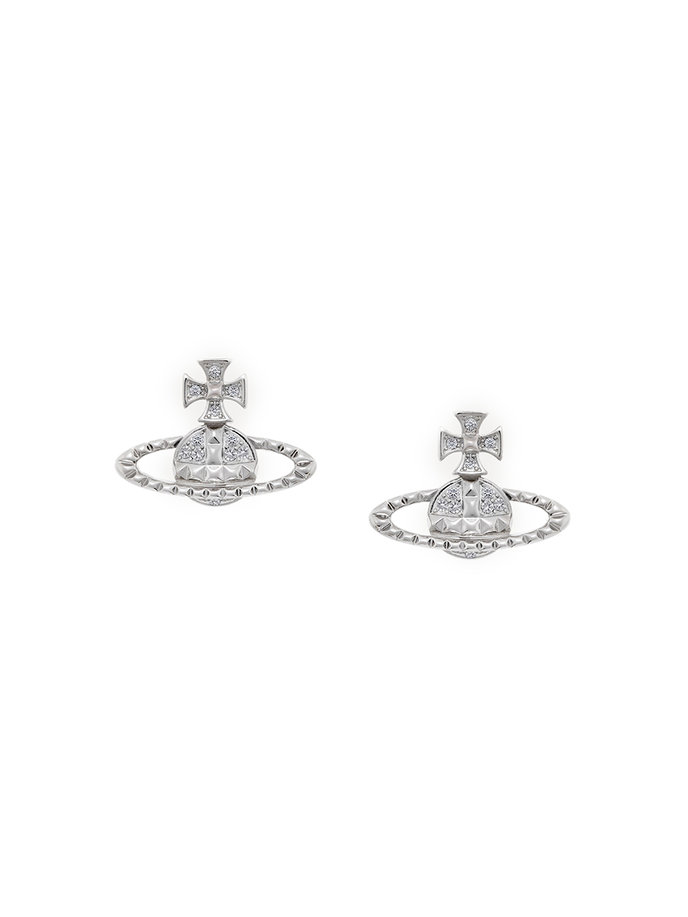 MAYFAIR BAS RELIEF EARRINGS strieborné