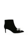 BELGRAVIA BOW ANKLE BOOT BLACK VELVET