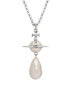 GIANT PEARL DROP PENDANT strieborný