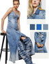 DE-ARYA-SP DRESS modré