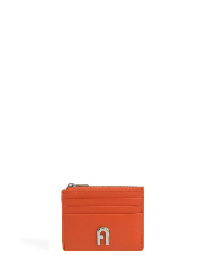 FURLA MOON S CARD CASE W/ ZIP oranžová